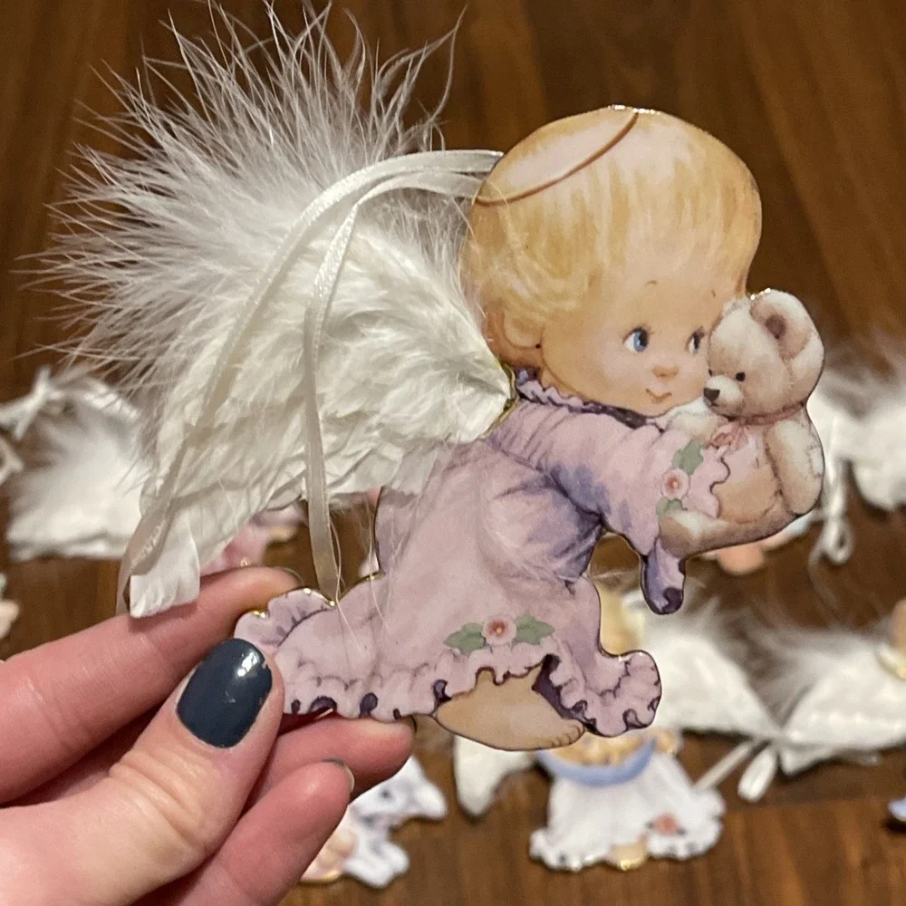 Bradford Exchange:Small Blessings Porcelain Angel Ornament 